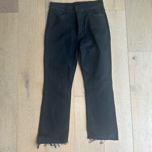 MOTHER Bootcut Black Jeans
